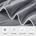 thumbnail image 6 of Amelie Home Queen Cooling Comforter – Reversible Lightweight Blanket for Hot Sleepers, Heather Charcoal Gray 90"x90", 6 of 6
