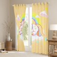 thumbnail image 3 of Feelyou Dreamy Unicorn Child Blackout Curtains Set of 2 (52x84 Each), Cartoon Stars Rainbow Window Curtains, Cute Yellow Horse Animal Curtains and Drapes, Window Curtains Home Decor, 3 of 6
