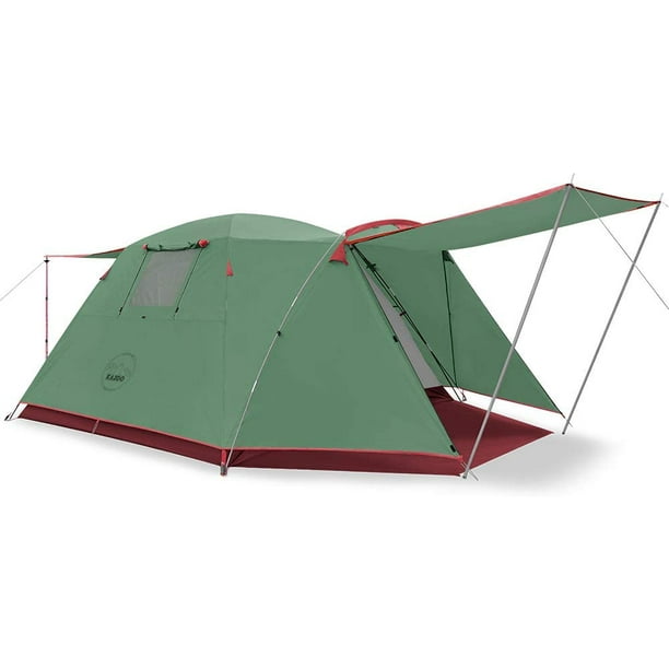 Kazoo Outdoor Camping Tent Durable Waterproof Family Large Tents 4 Person Easy Setup Tent With Porch Double Layer Walmart Com Walmart Com
