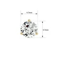 thumbnail image 2 of SuperJeweler 2 Carat Moissanite Martini Stud Earrings in 14K Yellow Gold for Women, 2 of 4