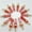 Cherry Quartz, variant on Natural Stone 50pcs Gold Hexagonal Column Pendants for Delicate Jewelry Making Wholesale-Blue stone