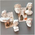 thumbnail image 5 of ZHAOCHENG Uds. Adhesivos de imanes para nevera, retrato creativo, escultura, imanes, arte Beethoven, decoración navideña de resina 3D, 5 of 5