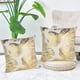 thumbnail image 4 of 2 fundas de almohada doradas para abrazar el hogar, cojín de sofá de felpa corto súper suave, no incluye almohada central, 4 of 5