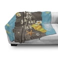 thumbnail image 3 of Beach Saying Soft Flannel Fleece Throw Blanket, Salt in the Air Sand in My Hair Letter Calligraphy Art with Flip Flops, Cozy Plush for Indoor and Outdoor Use, 70" x 90", Multicolor, by Ambesonne, 3 of 6