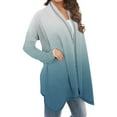 thumbnail image 5 of YFNNUP Women's Tie Dye Cardigan Plus Size Draped Front Open Sweater Cardigan Casual Long Sleeve Lightweight Duster 2025 Fall Winter Coat, 5 of 6