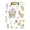 Gold, variant on 12.5" x 9" Acrylic Clipboard with Gold Metal Clip Office and Classroom Essential Watercolor Easter Elements