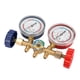 thumbnail image 5 of Juego de manómetros para colector de refrigerante, herramientas para aire acondicionado con manguera y gancho para R12, R22, R404A, R134A, 5 of 9