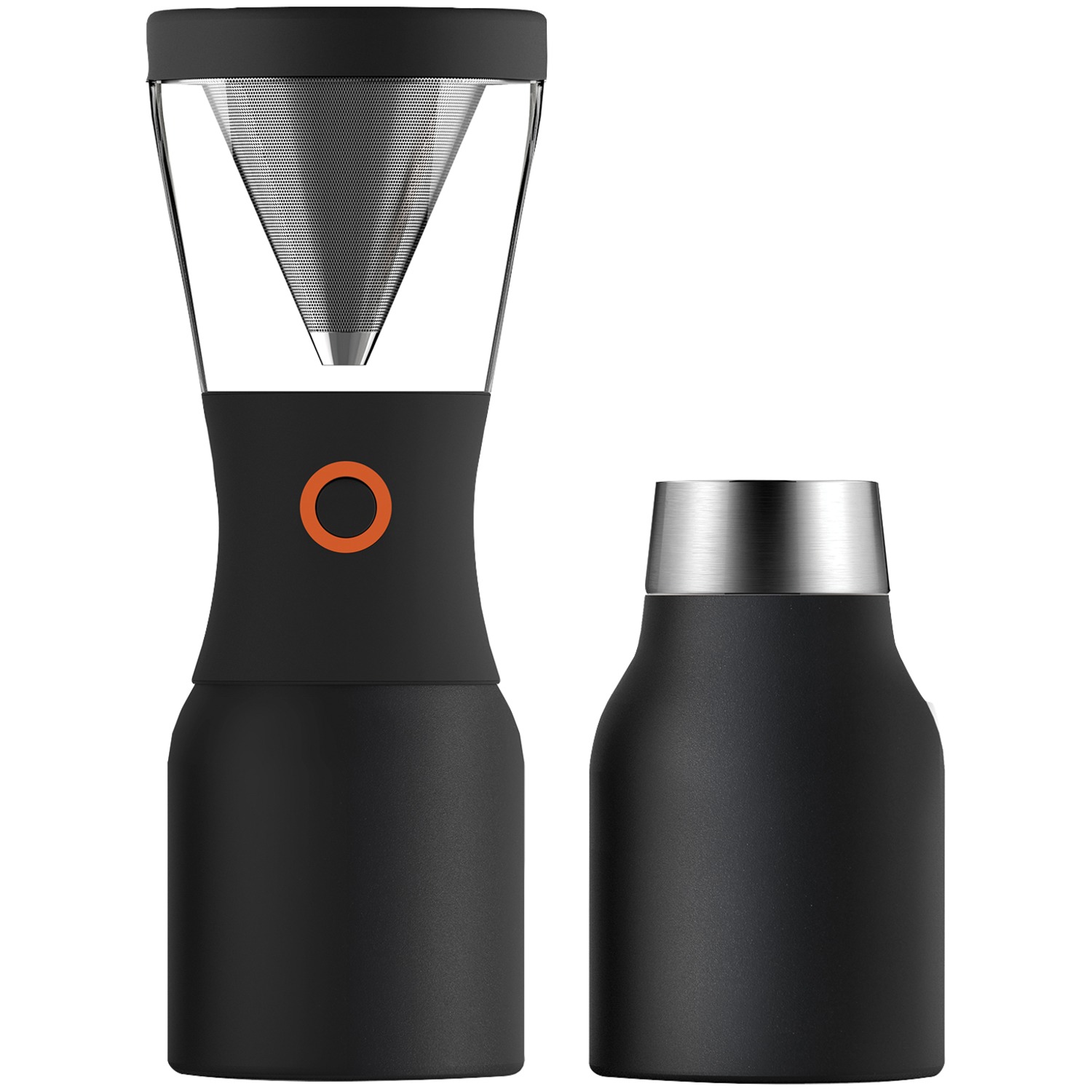 Asobu 40oz Insulated Cold Brew Coffee Maker, Black