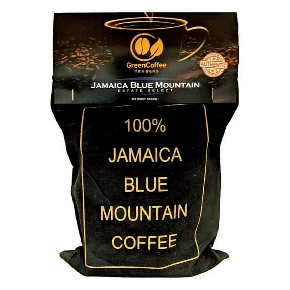 1LB. 100% Jamaica Jamaican Blue Mountain Roasted Coffee - City Roast, 1lb Bag