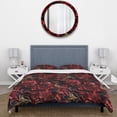 thumbnail image 3 of Designart "Regal Splendor In Deep Purple II" Damask Bedding Covert Set - Bohemian & Eclectic Bed Set With 1 Sham, 3 of 5
