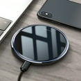 thumbnail image 5 of 10W Max Wireless Charger, Ultra Thin Thermal Resin Fast Charging Pad, Fast Charging Compatible for iPhone 8 and Above Series, Samsung Galaxy Series & etc (No AC Adapter) (Black), 5 of 9