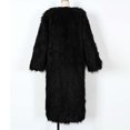 thumbnail image 6 of Miluxas Winter Faux Fur Long Coat for Women Plus Size Warm Cotton Jackets Casual Open Front Long Sleeve Sherpa Outerwear, 6 of 6