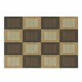 thumbnail image 1 of Board Game Cutting Board, Checkered Squares Pattern with Wooden Effect Chess Board Illustration, Decorative Tempered Glass Cutting and Serving Board, in 3 Sizes, by Ambesonne, 1 of 2