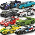 thumbnail image 2 of Speed Champions Series Racing Sports Vehiclea Technique Car Supercar Building Blocks Set Bricks Classic MOC Model Toys For Kids, 2 of 10