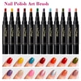 thumbnail image 5 of Water Nail Polish Pen Set 24 Colors, Air Dry Nail Art Pens No Lamp Needed, Control Brush Tip for DIY Manicure, 5ml Quick Dry Nail Paint for Women Teens, 5 of 9