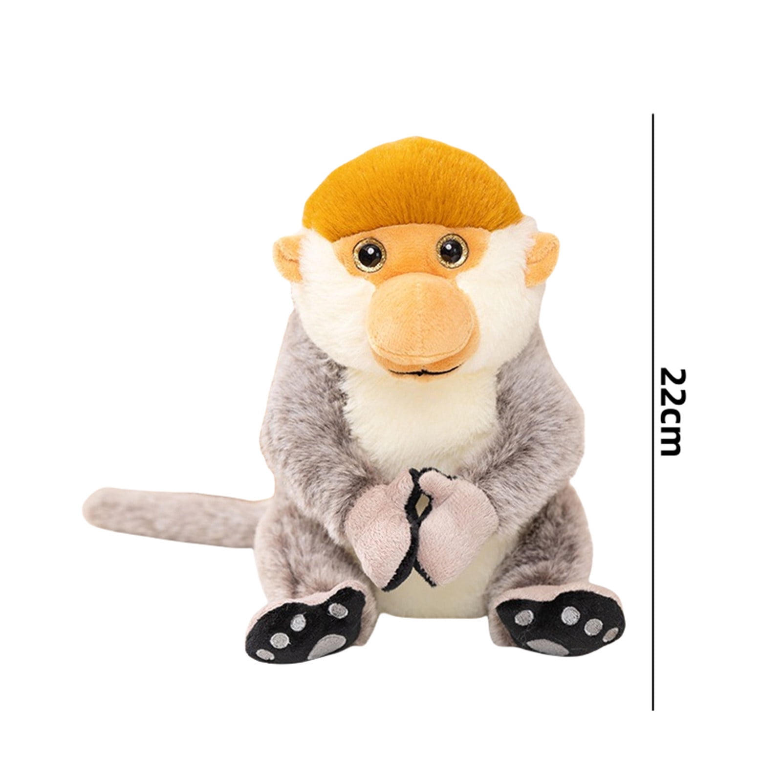 Musatteng Nesting Monkey Plush Set - 3 Soft Huggable Stuffed Animals with Weighted Beans for Calming Sensory Play, Ages 3+ Hypoallergenic Stress Relief Toy