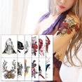 thumbnail image 4 of 12PCS Arm Tattoo Sticker Fashion Temporary Fake Flower Tattoo Body Art Tattoo, 4 of 8