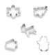 thumbnail image 1 of Paquete de 5 moldes de gofrado de galletas de Navidad Fondant Molde de galletas de acero inoxidable Fiesta Postre Herramienta para hornear Accesorio de cocina D Guardurnaity HA008965-04, 1 of 6