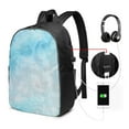 thumbnail image 3 of YFYANG 17" Laptop Backpack, Blue Dream Texture Fashion Travel Work Backpack with USB and Headphone Cable Interface for Men and Women, 3 of 8