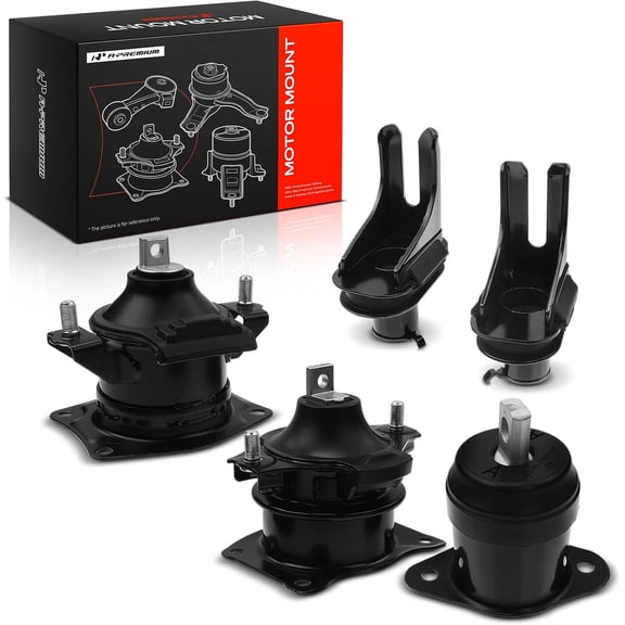 A-Premium 5PCS Engine Motor Mount and Center Suspension Mount Set Compatible with Acura TL 2004 2005 2006 2007 2008, 3.2L 3.5L, DOHC Automatic Transmission, Replace# 50830STXA02, 50820SDBA01