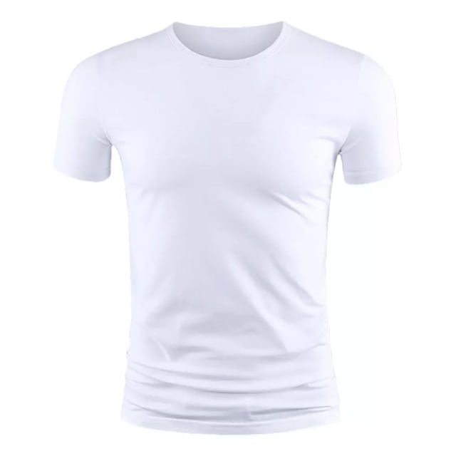 Playera Hombre Manga Corta Caballero Cuello Redondo