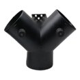 thumbnail image 2 of LOVIVER Ducting Exhaust Connector W/ Regulating Valve Vent Duct 3 Outlets Splitter 60mm Y Shape, 2 of 8