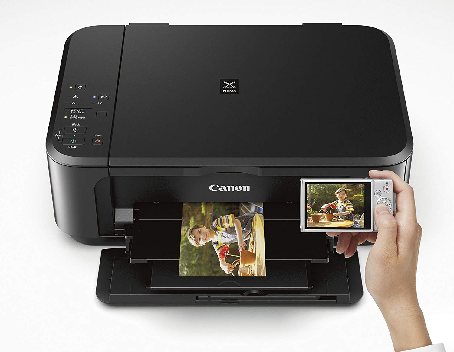 Canon PIXMA MG3620 Wireless All-in-One Color Inkjet Photo Printer, Black - image 3 of 7