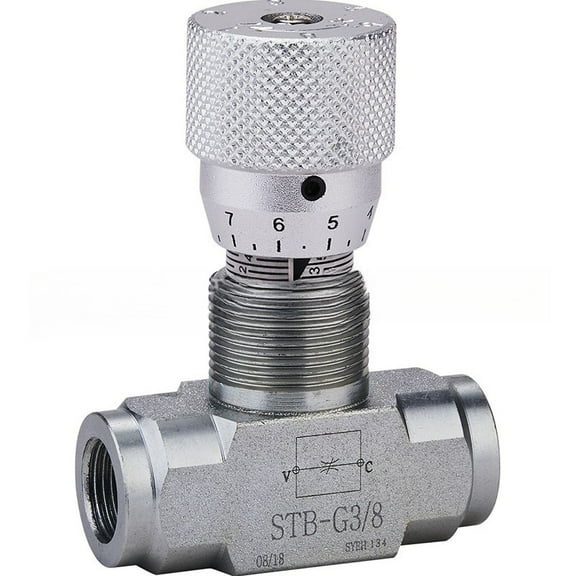 TRIFUNES STB-G3/8 3/8" Bi-Directional Flow restrictor Carbon Steel Flow Control Valve