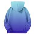thumbnail image 5 of Dgankt Girls Sweatshirt Solid Color Long Sleeves Medium To Large Casual Hooded Pockets Pullover Top for 5-14 Years, 5 of 5
