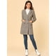 thumbnail image 2 of Abrigo Tipo Gabardina con solapa con Muesca Allegra K doble Botonadura para Mujer Marrón S, 2 of 6