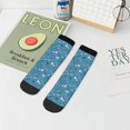 thumbnail image 7 of Fuzoiu Dinosaur Skull Print Adult Socks, Crew Moisture-wicking Socks, Unisex Cushion Crew Socks,Casual Sports Ankle Socks, 7 of 7