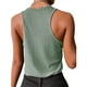 thumbnail image 3 of Camiseta sin mangas con botones a presión para mujer, camiseta cómoda de moda con botones para hacer deporte, 3 of 5