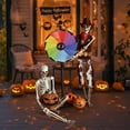 thumbnail image 4 of Yescom 2 Pcs Décorations de Fête Halloween Squelette Taille Réelle 5.4 Pieds Pirate Capitaine & Cowboy Os Complet 2025, 4 of 9