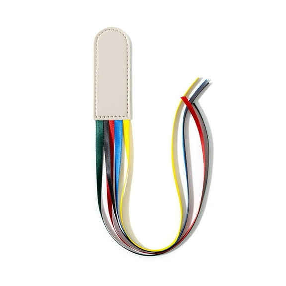 UNTERING Ribbon Bookmarks Leather Bookmarks Creative Book Markers Bible Page Markers with 5 Color Ribbons for Book Reading