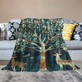 thumbnail image 2 of Orinice Deer  Throw Blanket, Cozy Lightweight Thick Camo Buck Deer Animal Print Blanket - Christmas Birthday Gifts for Women, Men and Kids Bedroom Living Room Couch Sofa Decor 60x80in, 2 of 6