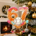 thumbnail image 4 of WKSCLPAI 2025 Christmas Gingerbread 67 Ornament, Santa Says Six Seven Two-sided Funny Meme Gift Ornaments, Holiday Xmas Tree Decorations, New Translucent Shatterproof Acrylic, Birthday Gift, 4 of 7