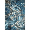 thumbnail image 2 of HR HANDCRAFT RUGS HR Marble Rugs Abstract Livingroom & Dining Room Chick Area Rug Non-Shedding Turquoise - 5' X 7', 2 of 5