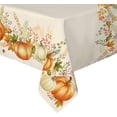 thumbnail image 2 of Thanksgiving Tablecloth, Autumn Pumpkins Vines Rectangle Table Cloth 60x84 Inch, Maple Leaf Fall Harvest Tablecloths, Waterproof Spillproof Table Cover for Dinner Kitchen Party Holiday Decoration, 2 of 5