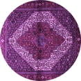 thumbnail image 1 of Ahgly Company Indoor Round Persian Purple Traditional Area Rugs, 4' Round, 1 of 4
