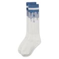 thumbnail image 6 of MeMoi Girls "Paint Drip" Ribbed Cotton-Blend Novelty Knee High Sock - Girls - Female, 6, Pink, 6 of 6