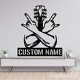 thumbnail image 3 of Handmadetneonsign Rock On Guitar Metal Wall Art Light, Guitar Metal Sign Wall Decor, Home Metal Decor 58001, 3 of 5
