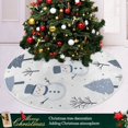 thumbnail image 3 of Yayeee Christmas Tree Skirt 35 inches for Xmas Tree Holiday Party Decoration, Cute Snowmen, 3 of 6