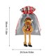 thumbnail image 3 of Puntoco Bolsa de retícula navideña Muñeca en Relieve Decoración Colgante Linda Bolsa de Almacenamiento Relleno de Caramelo Regalo para niños Familiares Árbol de Navidad Papá Noel Almacenamiento, 3 of 4