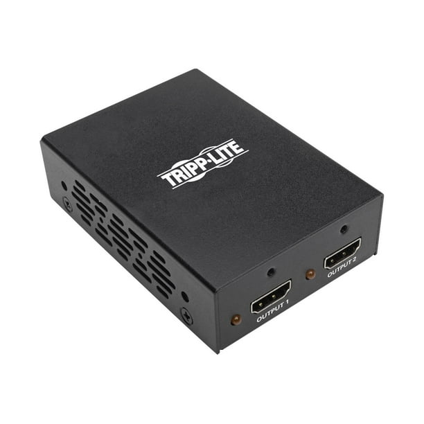 Tripp Lite 2-Port 4K 3D HDMI Splitter, HDMI, HDCP 2.2, Ultra HD 4K x 2K  Audio/Video, 3840 x 2160 @ 60 Hz, HDR, TAA - Video/audio splitter - 2 x  HDMI -