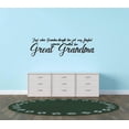 thumbnail image 1 of Just When Grandma Thought Her Job Was Finished Someone Called Her Great Grandma Royalty Sweet Dreams Decorating Holiday Gift Ideas Girl Boy Bedroom Wall Decal Sticker - Size: 18 Inch x 37 Inch, 1 of 3