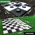 thumbnail image 6 of SWOOC Games - 2-in-1 Reversible Giant Checkers & Tic Tac Toe Game (4ft x 4ft) - Giant Board Games, 6 of 6