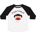 thumbnail image 3 of Inktastic I Love to Dance Ladybug Girls Toddler T-Shirt, 3 of 5