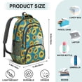 thumbnail image 5 of Sunflower Backpack for School,Cute School Bag,Schoolbag with Adjustable Shoulder Straps & Padded Back,16.9 Inch, 5 of 5