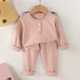 thumbnail image 2 of OJSFQUFP Boys Girs Thermal Underwear Set Soft Winter Thermal Top and Bottom Long Cotton Base Layer, 2 of 4