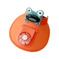 thumbnail image 1 of Sombrero de abanico de verano Sombrero de ventilador de terre portátil, cinturón 3 Sombrero con visera Sombrero de protección solar para , Naranja StyleC-Naranja Magideal Sombrero de abanico de verano, 1 of 7